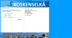 Desktop Screenshot of koskenselka.ebsolutnet.fi